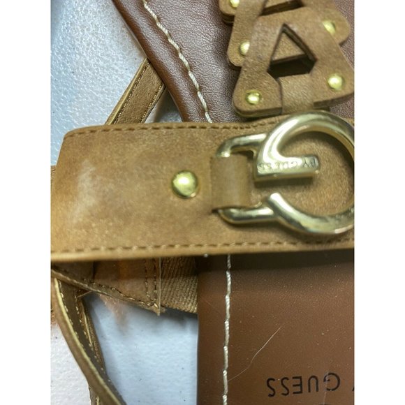 Guess brown thong sandal size 8 M GGLiberty - Picture 3 of 6